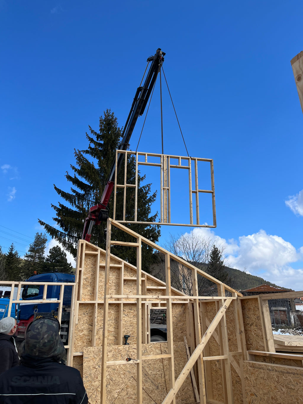 Дървена сглобяема къща на метална основа ''Андрей-1''-100м2